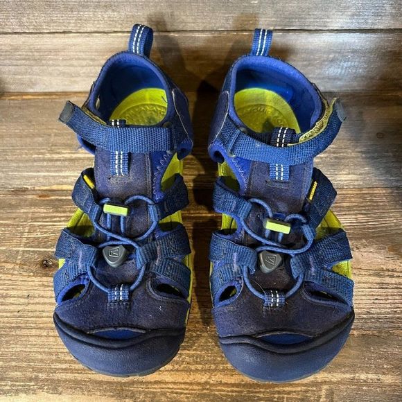 Childrens Kids Keen‎ Seacamp 2 CNX Blue Hiking Waterproof Sandals Shoes Size 3 Y - Picture 6 of 6
